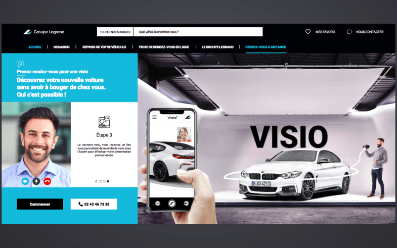 Le groupe Legrand présente ses véhicules "en visio" à ses clients