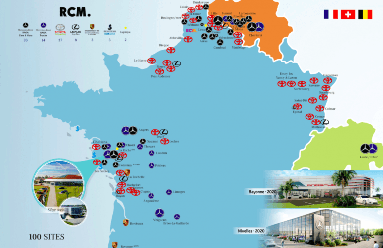 Le groupe RCM rachète la concession Mercedes de Charleroi