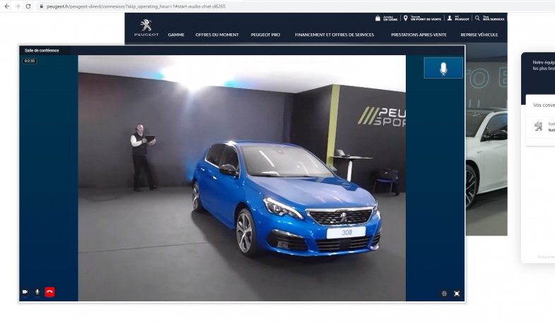 Le showroom Peugeot Direct reste ouvert pendant le confinement