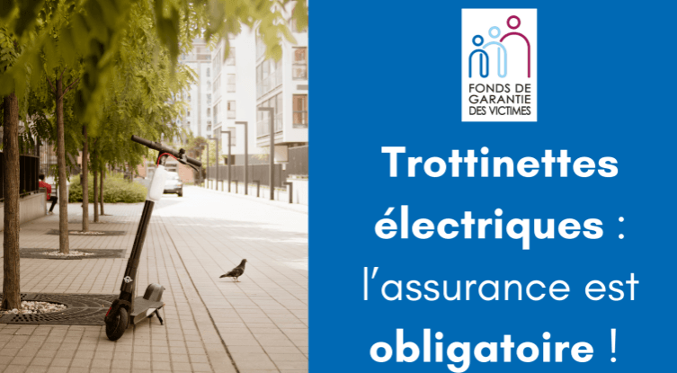 Trottinettes électriques : elles doivent être assurées, rappelle le Fonds de garantie des victimes