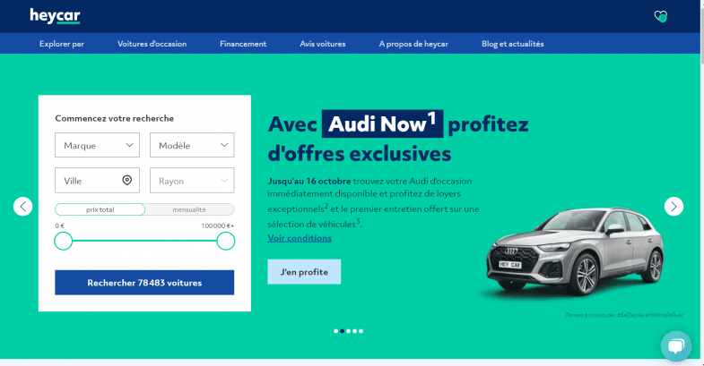 Heycar propose la qualification des leads jusqu’à la vente en ligne