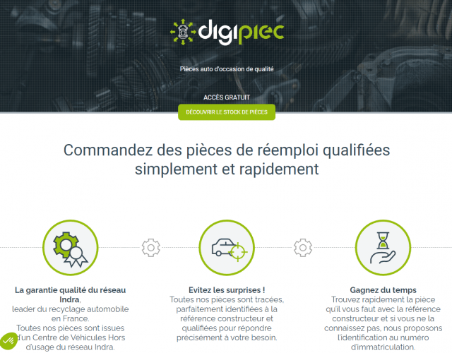 Indra lance une nouvelle plateforme de commande pour les pièces de réemploi