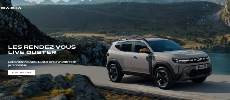 Dacia présente le Duster en visio avant l'arrivée des véhicules en concession