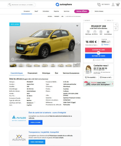 Historique des VO : Autosphere signe avec Autoviza